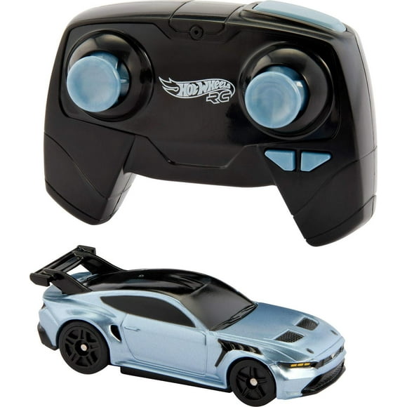 Hot Wheels RC 1:64 Scale Ford Mustang GTD, Battery-Powered Remote-Control Toy Car, Ages 5+