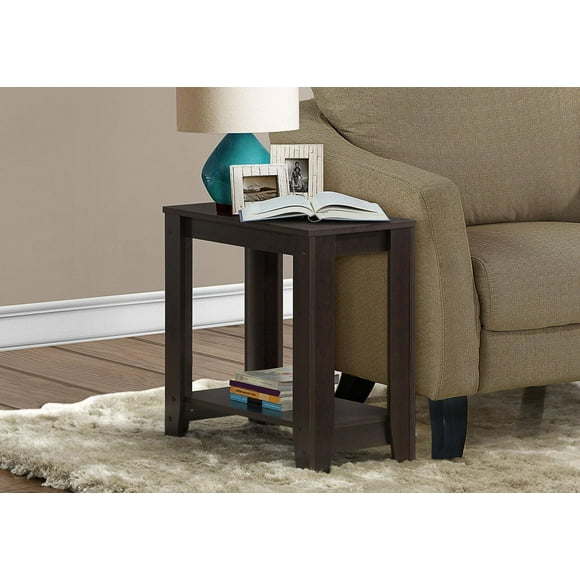 Monarch Specialties Accent Table, Side, End, Nightstand, Lamp, Living Room, Bedroom, Laminate, Brown, Transitional