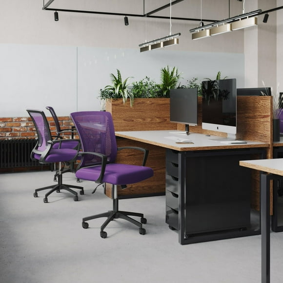 CorLiving Cooper Ergonomic Mesh Back Adjustable Height Adult Office Chair with Wheels