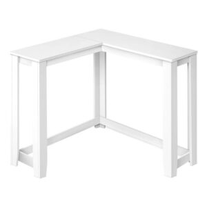 Monarch Specialties Accent Table, Console, Entryway, Narrow, Corner, Living Room, Bedroom, Laminate, White, Contemporary, Modern