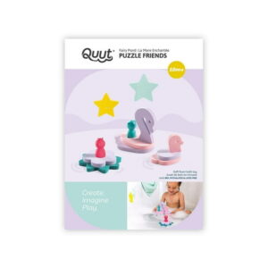 Quut - Puzzle Friends: Fairy Pond - 12 Pieces - 10 Months+ - Fairytale Setting - Stimulates Imagination - Enriches Vocabulary - Improves Sound Production & Motor Skills - Soft EVA Foam - Floats on Wat