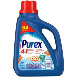 Purex + Oxi 4 in 1 Liquid Laundry Concentrated Detergent, 1.93 Litres, 43 Loads, 1.92 Litres, 43 Loads