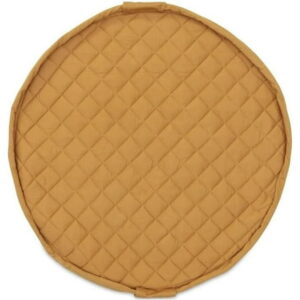 Play & Go - Chai Tea Mustard Organic Baby 3-in1 Play Mat  GOTS Certified - Storage Bag & Diaper Bag  140 cm Diameter  Soft and Comfortable for Newborn to Toddler  Invigorating and Refreshing - Eas