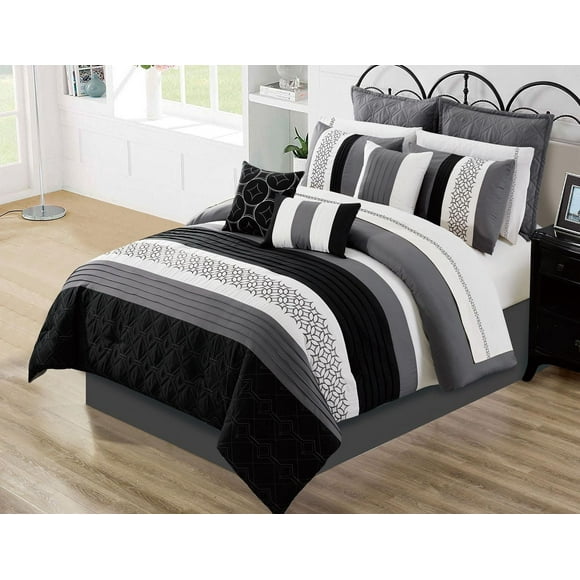Safdie & Co. Comforter Set 7PC Q Wov Maddox
