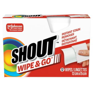 Shout® Wipe&Go™ Instant Stain Remover, 12 Wipes, SHOUT WIPE&GO