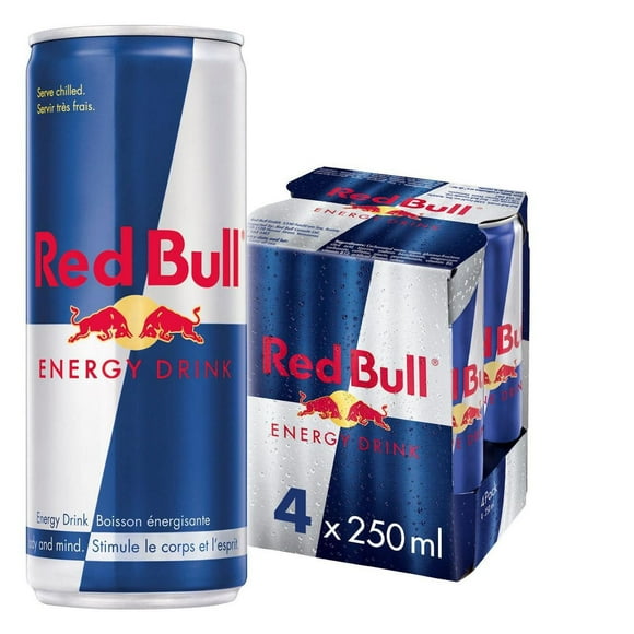 Red Bull Energy Drink, 250 ml (4 pack), 4 x 250 mL