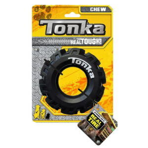 Tonka Seismic Tread Tire Dog toy, 5 inch