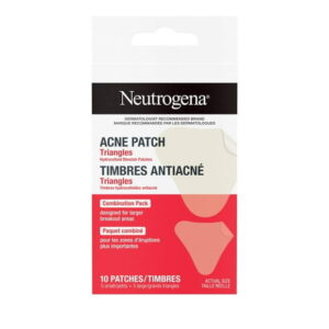 Neutrogena Triangle Acne Patches, Acne Treatment for Face, Ultra-Thin Hydrocolloid Patches Provide Optimal Healing for Pimples, 2 Sizes, 10 Patches
