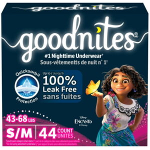 Goodnites Girls' Nighttime Bedwetting Underwear, Economy Plus Pack, Sizes XS-XXL