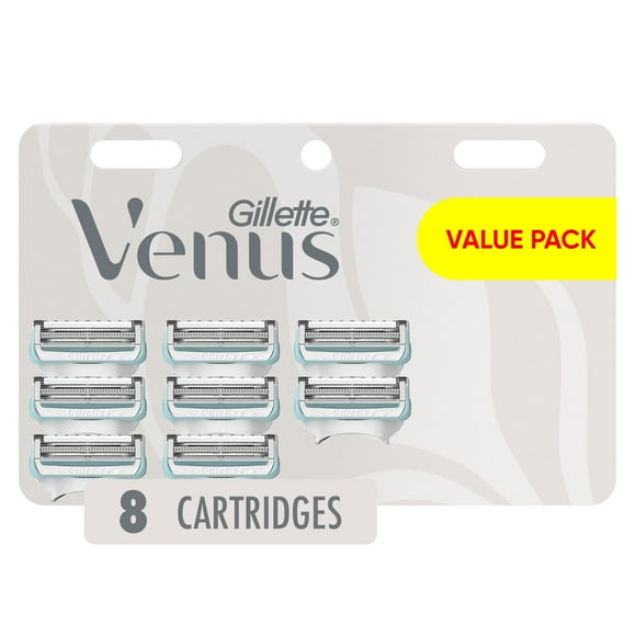Gillette Venus for Pubic Hair and Skin, Women's Razor Blades, 8 Refills, 8CT