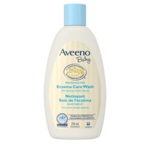 Aveeno Baby Eczema Care Wash for cleanses & soothes eczema prone skin, Colloidal Oatmeal - Fragrance Free, 236 mL, Fragrance Free