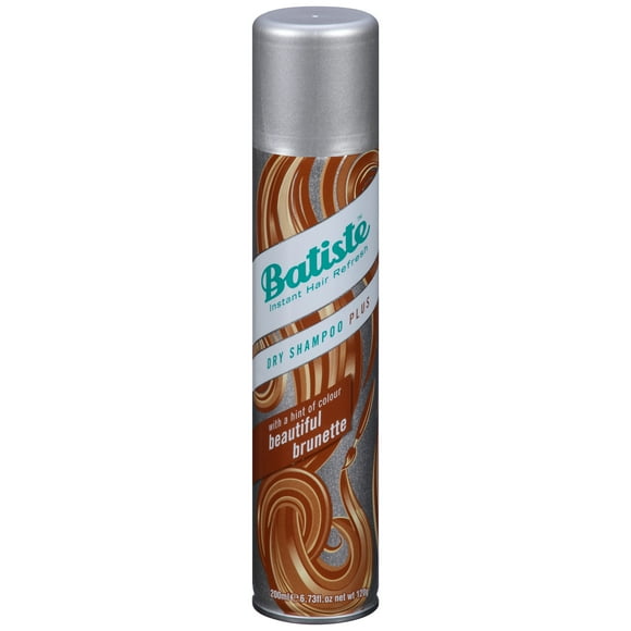 Batiste Brown Dry Shampoo Spray, For Brown & Auburn Hair, Refresh Hair and Absorb Oil Between Washes, Waterless Shampoo for Added Hair Texture and Body, 200 ml, 200 mL, For Brown Hair