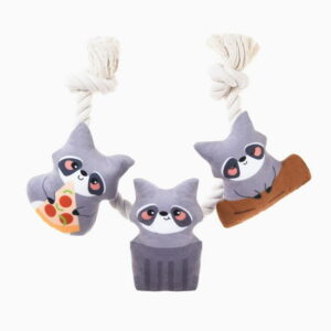 Hugsmart Raccoon Rope Dog Rope and Tug Toy