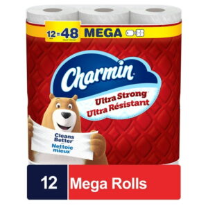 Charmin Ultra Strong Toilet Paper 12 Mega Rolls Per Roll, 12CT