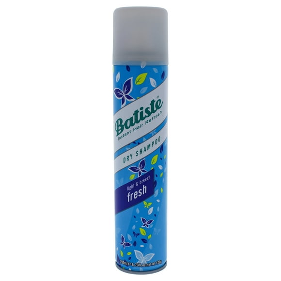 Batiste Dry Shampoo Spray, Fresh Scent, 200-ml, Fragrance with Fresh Lemon, Orange and Powdery Musk, Instantly Refresh Hair and Absorb Oil Between Washes, 200 mL, Instant Hair Refresh