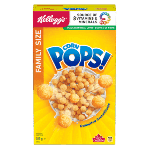 Kellogg’s Corn Pops Cereal, Family Size, 515g, 515g