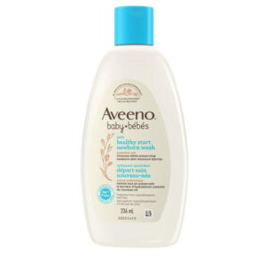 Aveeno Baby Daily Healthy Start Newborn Wash, Oat, Paraben-Free, Body Wash, Cleanser, Delicate Skin, Fragrance Free, 236 mL