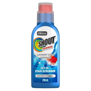 Shout® Stain Remover, Advanced Set-In Stain Scrubber Brush, 246ml