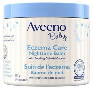 Aveeno Baby Eczema Care Nighttime Balm - With Soothing Colloidal Oat & Ceramide for Dry, Itchy Skin - Gentle Bedtime Eczema Care product Helps Strengthen Natural Moisture Barrier - Fragrance-Free, 311 g