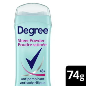 Degree Antiperspirant Stick for Women, Sheer Powder, 48-Hour Sweat & odour Protection, 74g