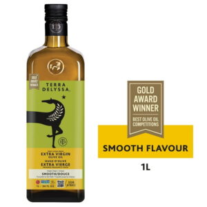 Terra Delyssa Premium Extra Virgin Olive Oil, First Cold Press, Award Winner, 1 L
