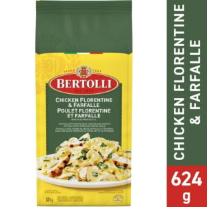Bertolli Chicken Florentine and Farfalle, Frozen Dinner & Frozen Meal - 624g, BER CKN FLOR 4/624G