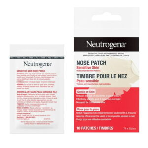 Neutrogena Sensitive Skin Nose Patches, Hydrocolloid Skincare, Reduce Blemish size & absorb Impurities, 10 count