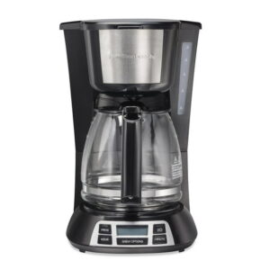 Hamilton Beach Programmable 12 Cup Coffee Maker 49630C, Stainless Steel Accents