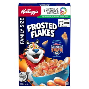 Kellogg's Frosted Flakes® Cereal 545g- crispy flakes, Kellogg's Frosted Flakes® Cereal 545g