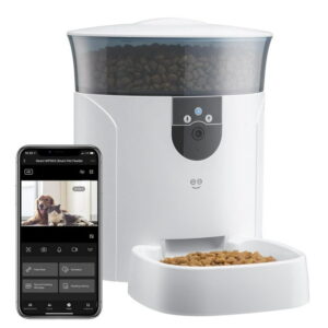 Geeni PetConnect Dog Feeder + Cam 2K 7L Smart Feeder with Camera