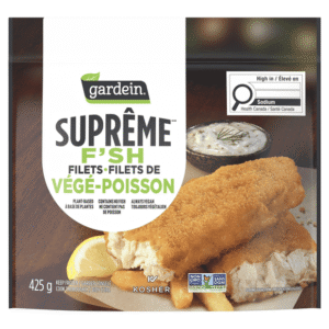 Gardein Suprême Frozen F’sh Breaded Fillets, Enjoy in Dinner or Meal, Meal, Plant-based, Vegan, 425g