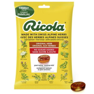 Ricola Original Herb No Sugar Added Cough Drops, 45 Count