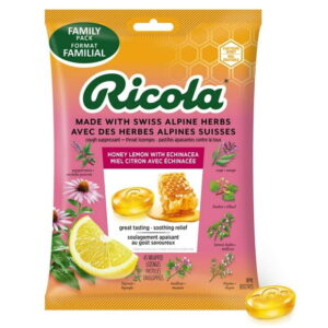 Ricola Honey Lemon Echinacea Cough Drops, 45 Count