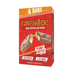 Grenade Protein Bar Peanut Nutter, 4 x 60g Bars