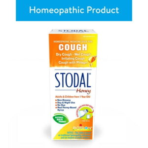 Boiron Stodal Honey Cough Syrup, Stodal Honey is a homeopathic medicine used for the relief of dry or productive cough.
