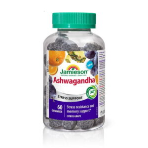 Jamieson Ashwagandha Gummies, 3000 mg, Citrus Grape Flavour, 60 Count