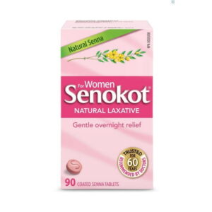Senokot Coated Senna Tablets for Women 90 Tablets, Natural Laxative