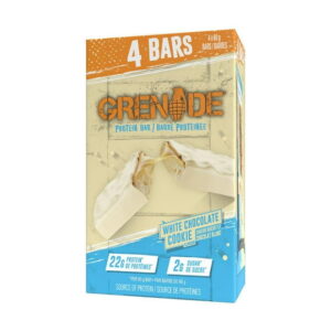 Grenade Protein Bar White Chocolate Cookie, 4 x 60g Bars