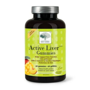 New Nordic Active Liver Gummies, Daily Detox Sugar Free & Vegan Gummies, Peach/Mango Flavour, 60 count, Your daily detox gummy - 60 gummies