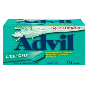Advil Regular Strength Liqui-Gels Ibuprofen Capsules for Headaches and Pain Relief, 200 mg, 115 Count, 115 Count