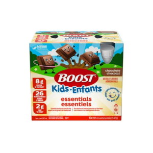 BOOST Kids Essentials Chocolate, Nutritional Supplement For Kids 4-12, Supports Normal Growth & Development, 8G Protein, 26 Vitamins & Minerals, 2G Fibre, Immune Support, Gluten-Free