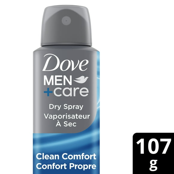 Dove Men+Care Antiperspirant Deodorant Dry Spray For Men 72-hour Sweat and Odour Protection Clean Comfort with Triple Defense Technology™,, 107g