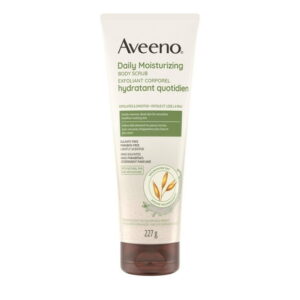 Aveeno Daily Moisturizing Body Scrub, Prebiotic Oat is NON-GMO, Exfoliant, Non Comedogenic, Dye Free, 227 g, 227 g