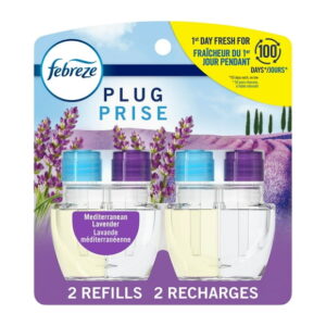 Febreze Plug In Air Freshener, Odor-Fighting Scented Oil Refill, Mediterranean Lavender, 52 mL