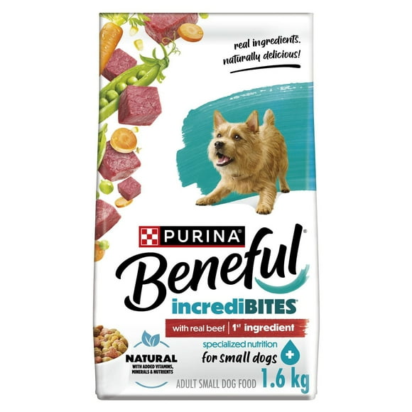 Beneful IncrediBites for Small Dogs with Real Beef, Dry Dog Food, 1.6-7 kg