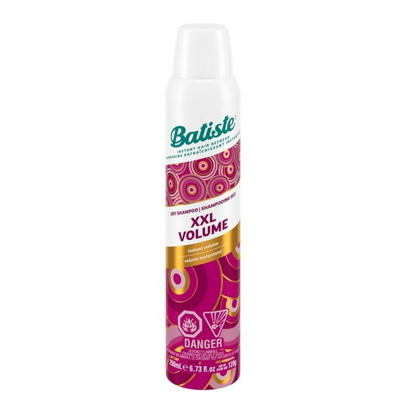 Batiste Dry Shampoo Spray XXL, Adds Volume & Texture, Instantly Refresh Hair, Absorbs Oil & Grease, Waterless Shampoo, Paraben & Sulfate Free, 200ml, 200 mL, For Extra Volume