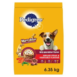 PEDIGREE MARROBITES Adult Dry Dog Food Grilled Steak & Vegetable Flavour, 6.35kg