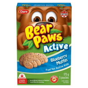 Bear Paws Active Blueberry Muffin 175g, Bear Paws Active Blueberry Muffin 175g