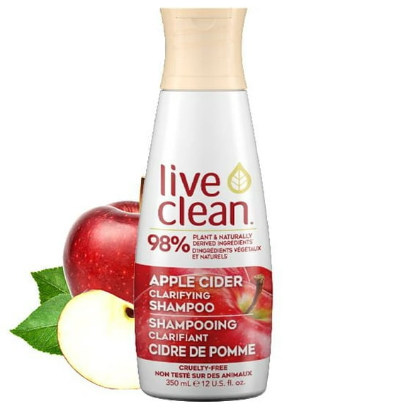 Live Clean Apple Cider Clarifying Shampoo, 350 mL