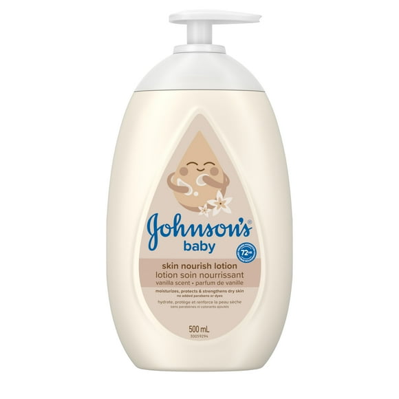 Johnson's Baby Lotion, Skin Nourish Vanilla Oat Lotion, 500 mL
